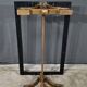 Table basse en laiton et travertin, époque Art Déco, 1930