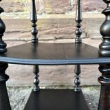 Napoleon III style blackened wood bookcase