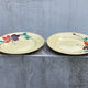 Lot flower plates Sarreguemines