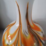 Italian opaline vase murano years 1970