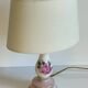 Lampe céramique italy roses et or