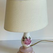 Ceramic Lamp Italy Roses and Gold