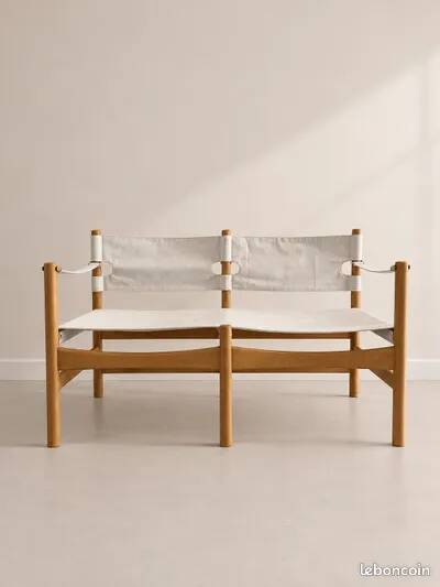 Chair and bench by Børge Mogensen for Fredericia