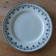 Lot de 6 assiettes terre de fer dépareillées tons bleus verts
