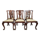 Series of 6 Chippendale mahogany chairs circa 1900