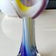 Vase design Fleur Arum. In blown art glass, Murano style. 21 cm.