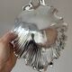 Vintage silver-white metal catchall tray