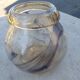 Smoked glass paste vase with 70s Vintage purple inclusions Maure-Vieil - Bob le Bleis