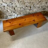 Solid pine coffee table / bench by Sven Larsson