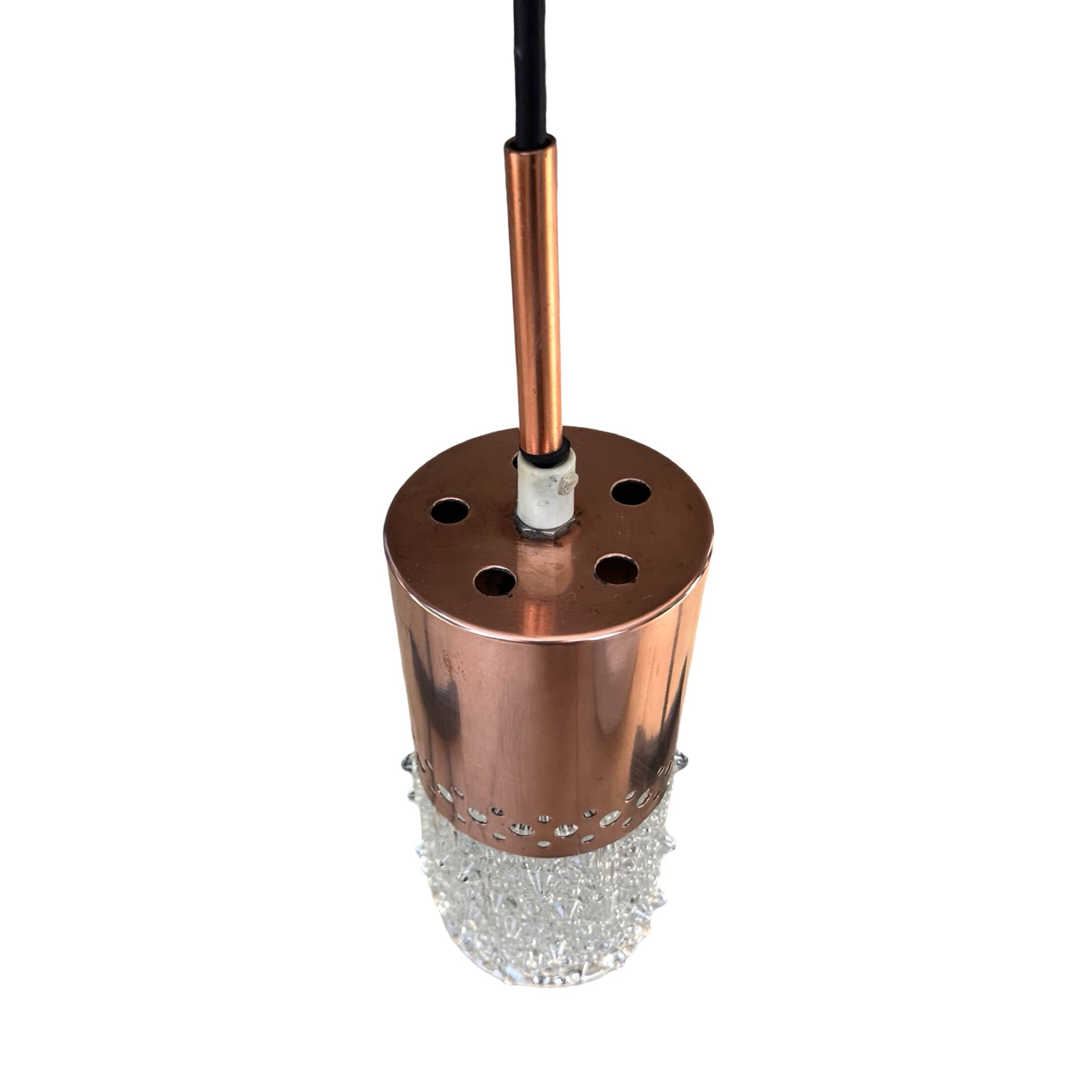 Hanging lamp designed by F. Perceny, VEB Narva Leuchten, Germany, 1970s.