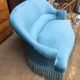 Vintage velvet Toad sofa