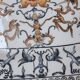 Hand-painted Toussi Court plate or tray and planter set