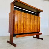 Mid-century rosewood bar and stools by Niels Erik Glasdam Jensen 1960s