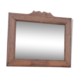 Old mirror oak frame 50x44cm