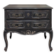 Black baroque chest of drawers
