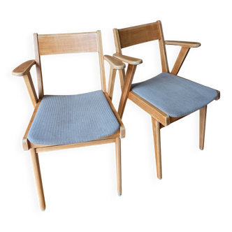 Vintage bridge armchairs