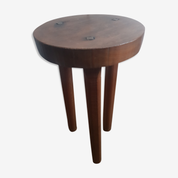 Tabouret de traite en bois