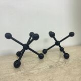 Set  of 2 candle sticks Scandinavian vintage 1960s