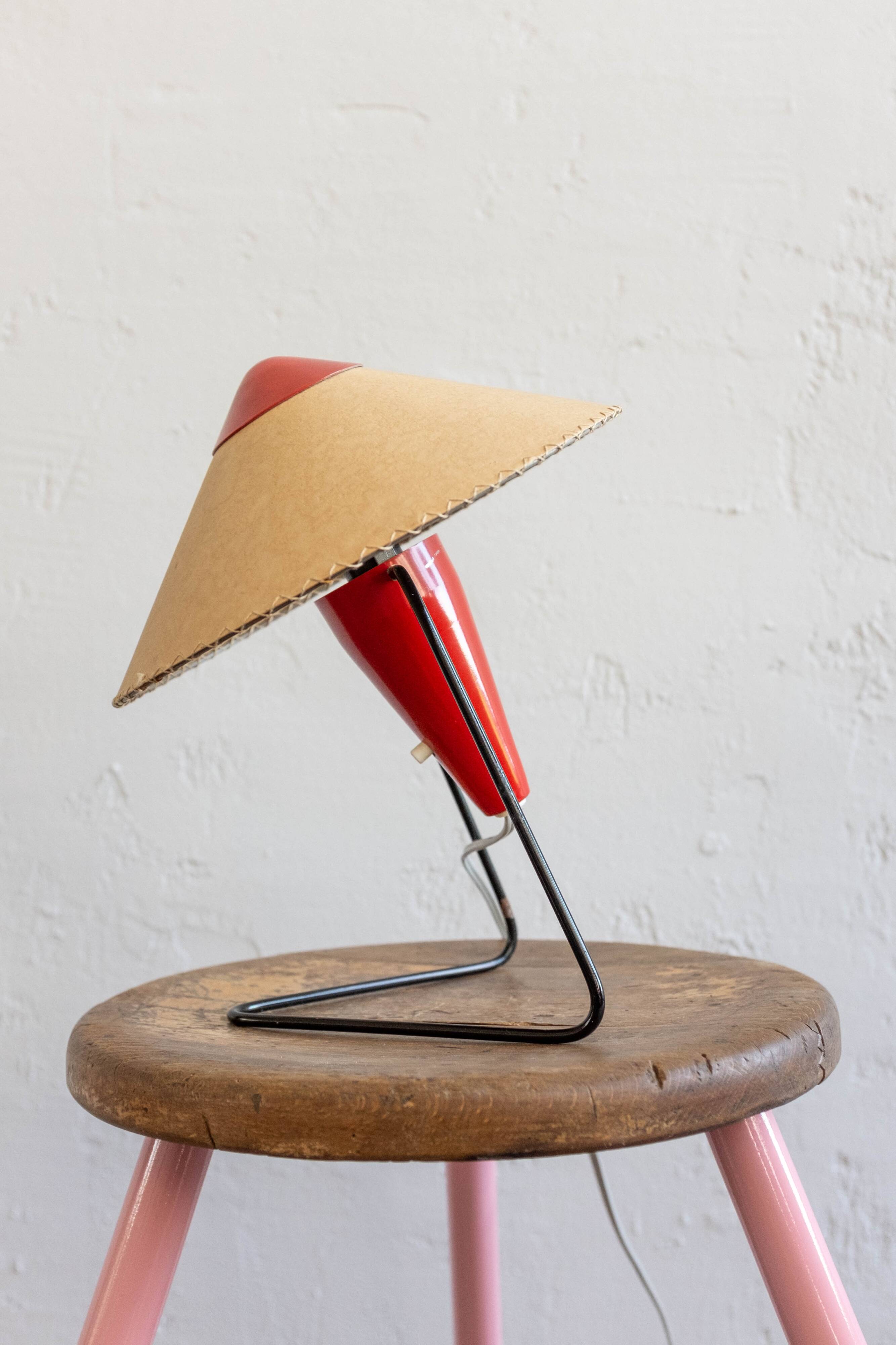 Mid Century Czech Table Lamp by Helena Frantova for Okolo, 1950s
