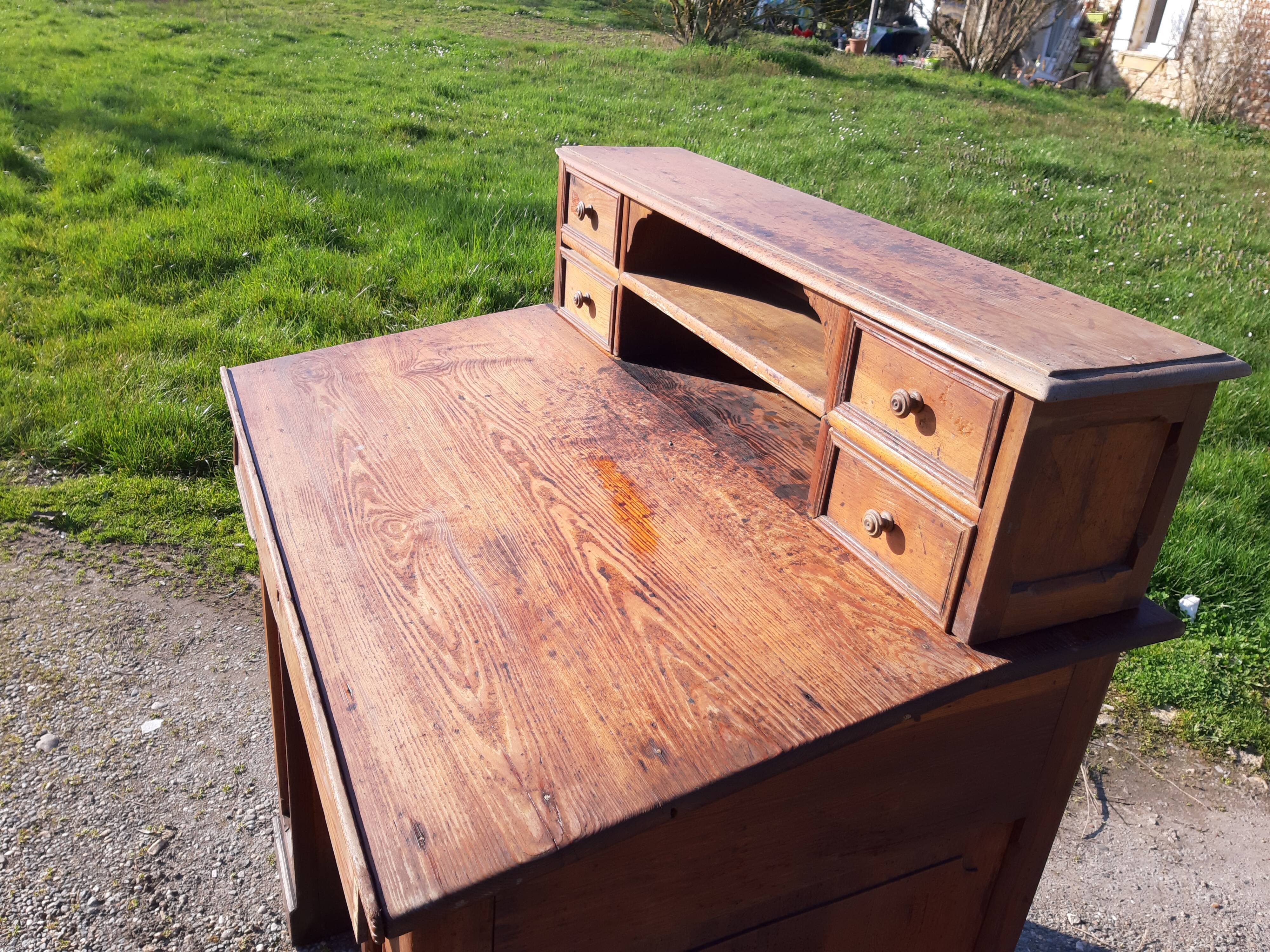 Comptoir caisse de mercerie 1900