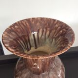 Vintage ceramic vase enamelled Germany