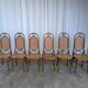 Set of 6 Mid-century Bentwood Cane Dining Chair, Thonet Style, 1970s Yugosl
