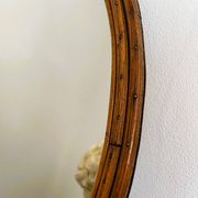 Vintage rattan mirror