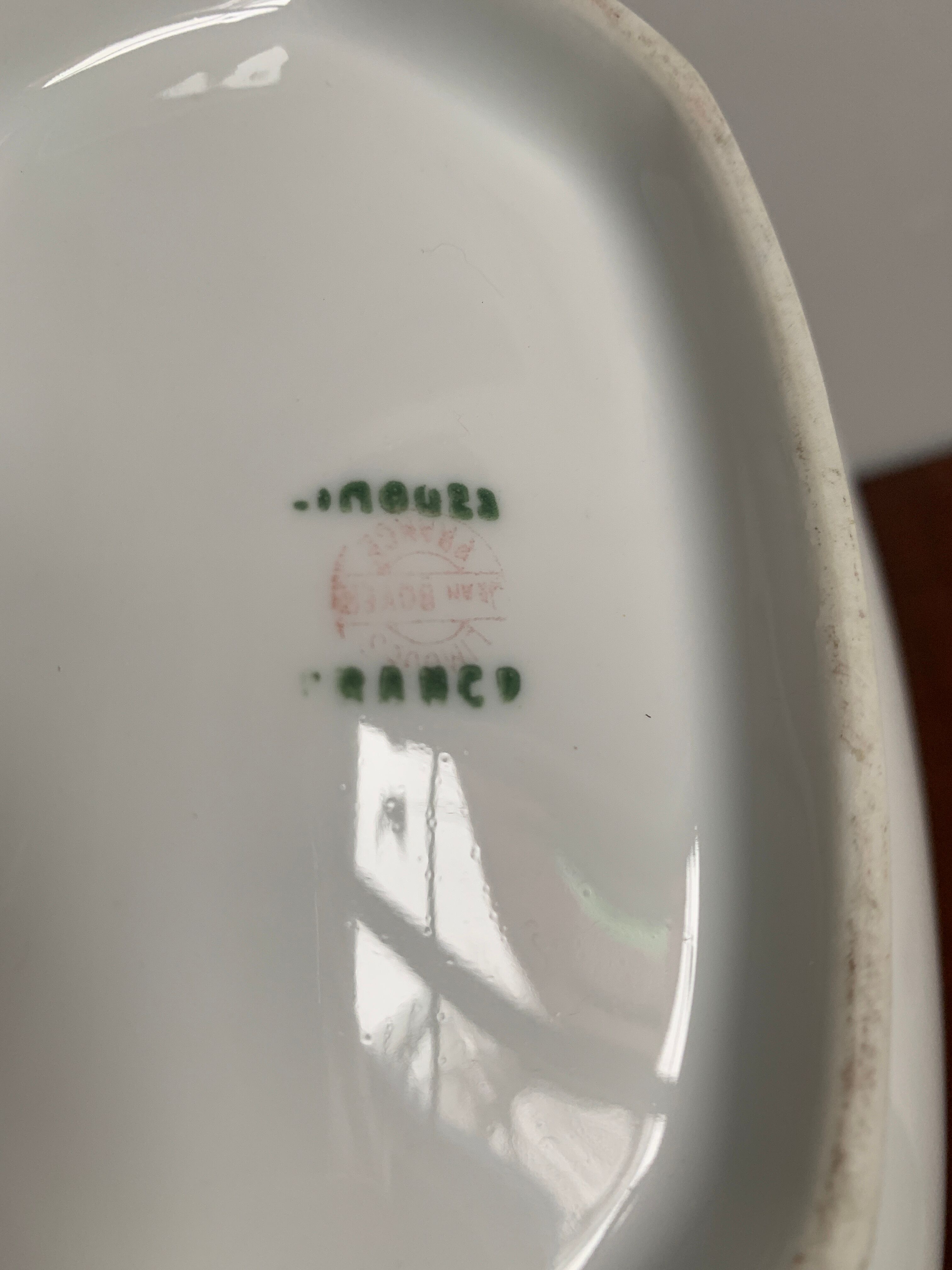 Vintage porcelain soup