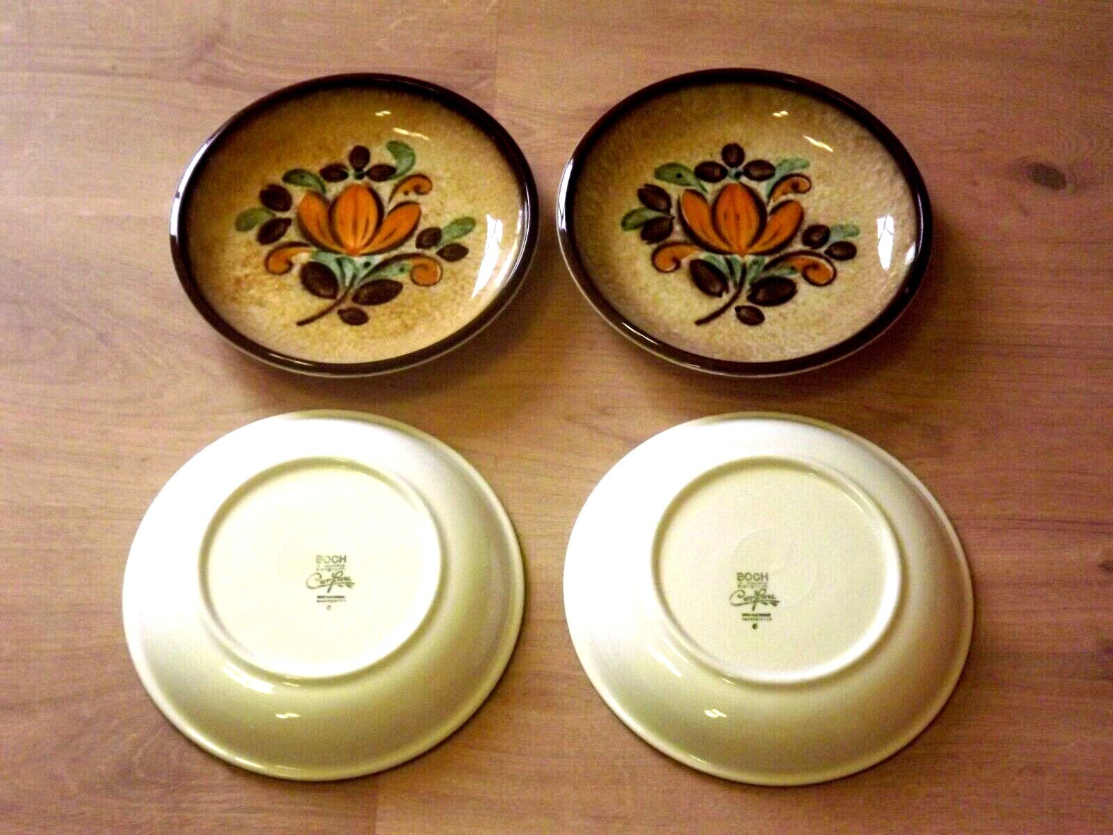 Vintage Boch La Louvière Corfou Collection Set of 4 Small Bowls