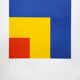 Impression lithographique sur papier épais, Ellsworth kelly, ryb ( d'après red, yellow and blue).