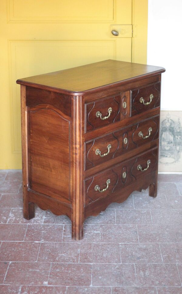 Commode bois 4 tiroirs,meuble de rangement,meuble ancien,commode parisienne