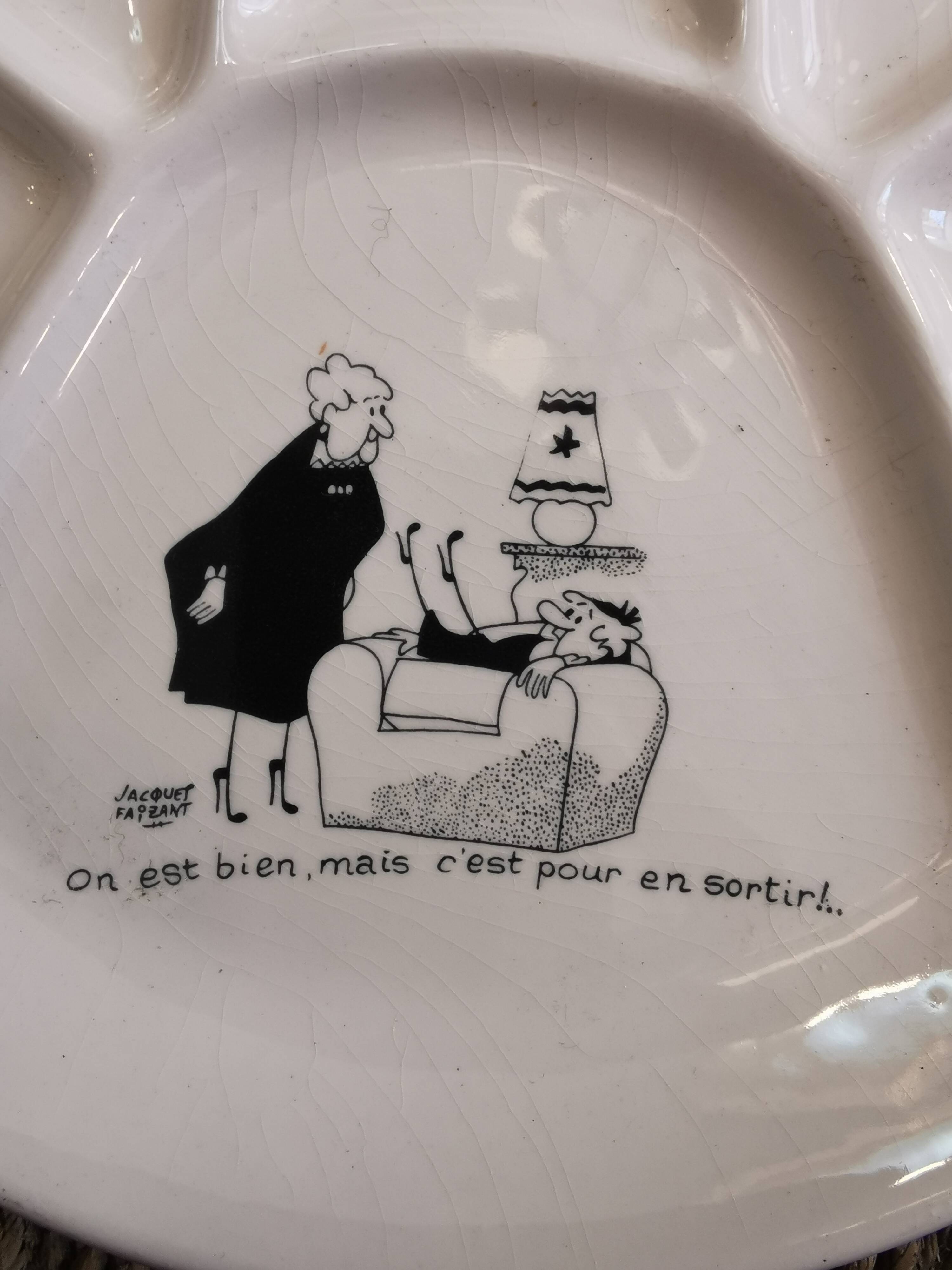 6 assiettes parlantes de Jacques Faizant Pour Saint Amand