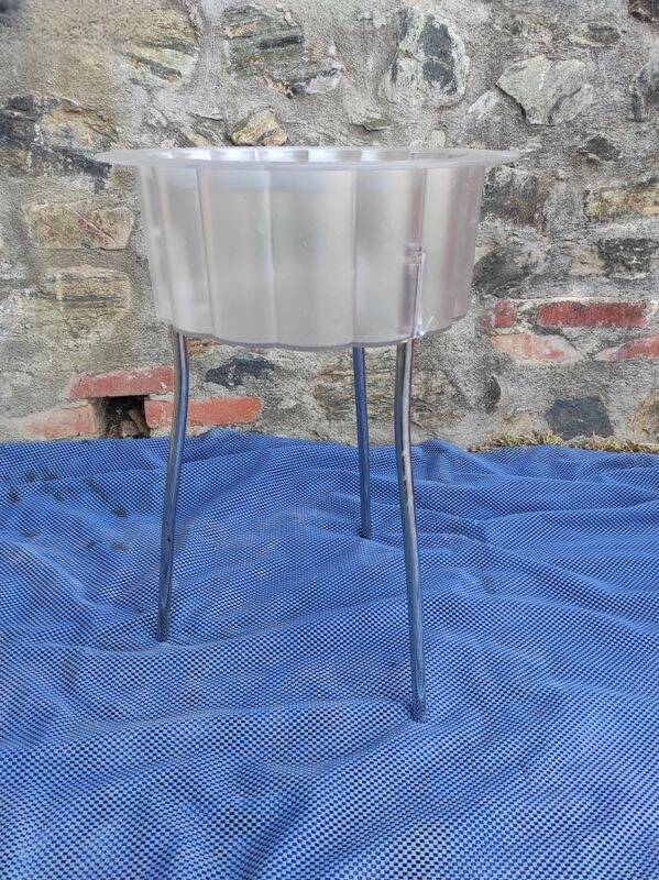 Ikea retro vintage plexiglass side table 40x59 cm