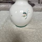 Old handmade floral pattern vase