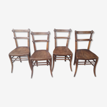 Set de quatre chaises bistrot