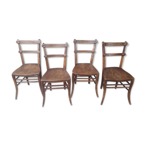 Set de quatre chaises bistrot