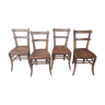 Set de quatre chaises bistrot