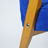 Original 60s icon, armchair 366 designer J. Chierowski, blue