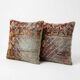 Set of 2 vintage kilim cushion covers 43x46 cm