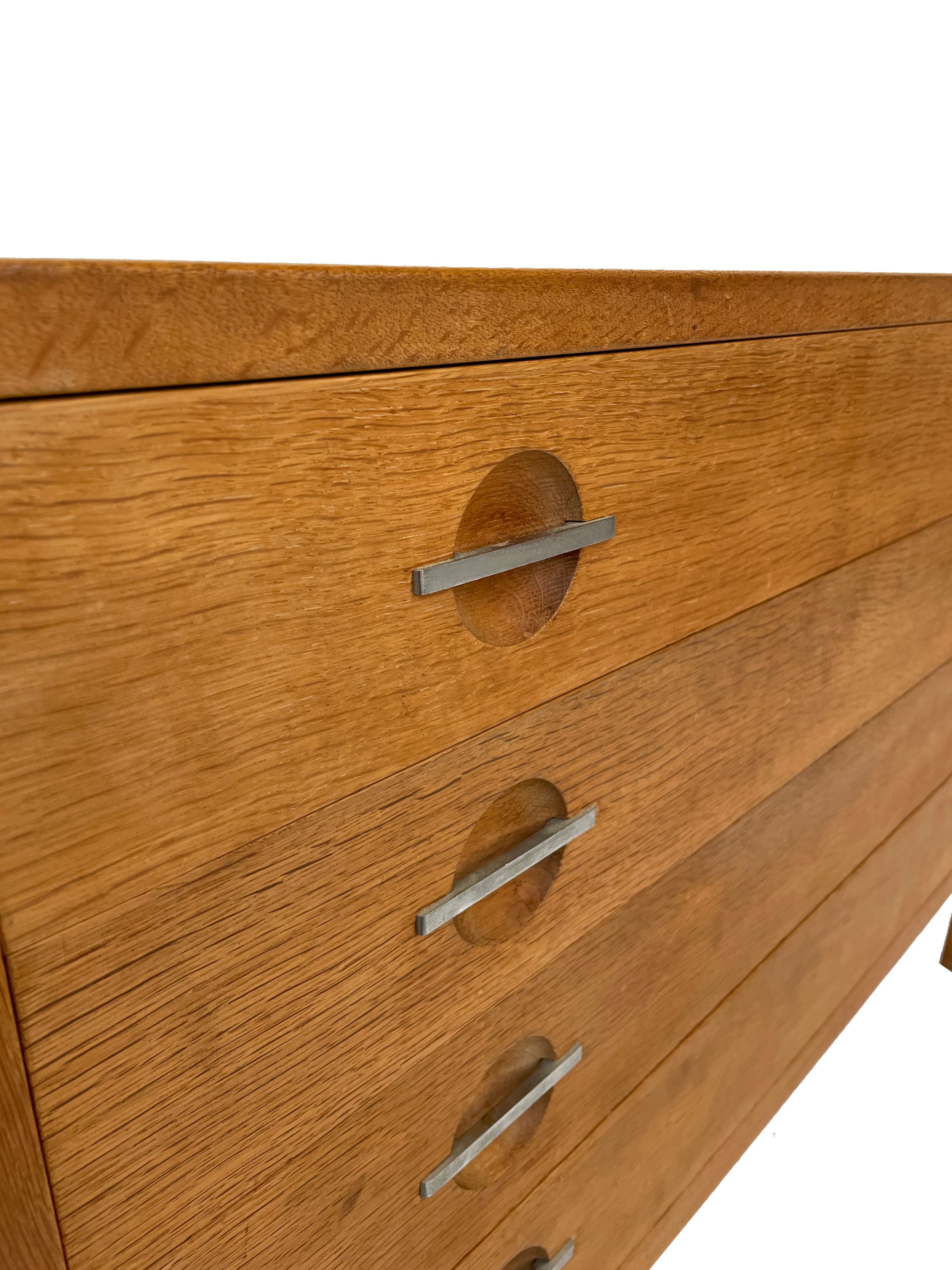 Hans J Wegner oak chest of drawers for RY Møbler, Denmark 60