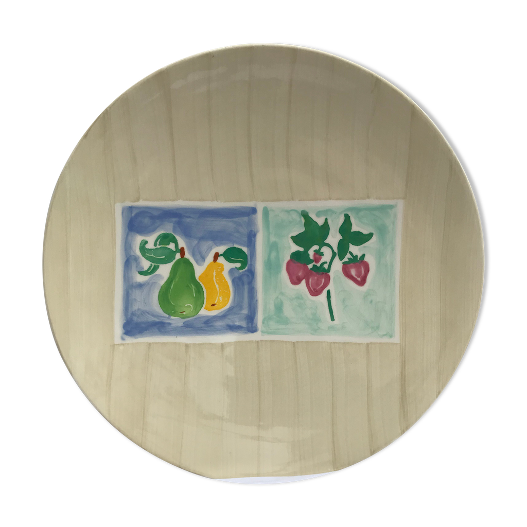 Dessous De Plat Guy Degrenne En Ardoise Sur Support Plexiglas - Édition 1988 - Occasion Avec Petits Défauts