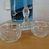 50s glass salt cellars