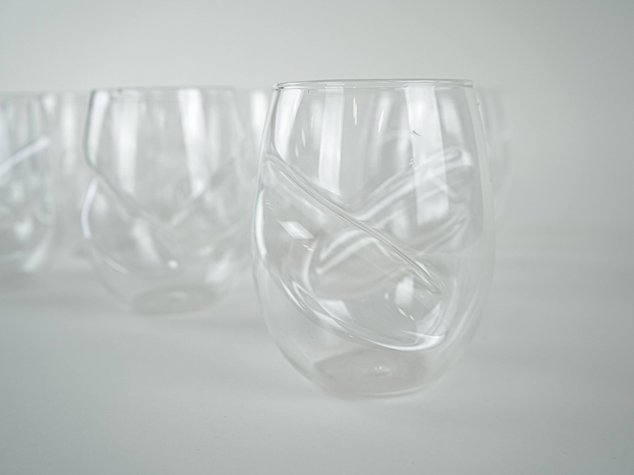 Ensemble de verres, design danois, années 1970, fabriqué au Danemark.