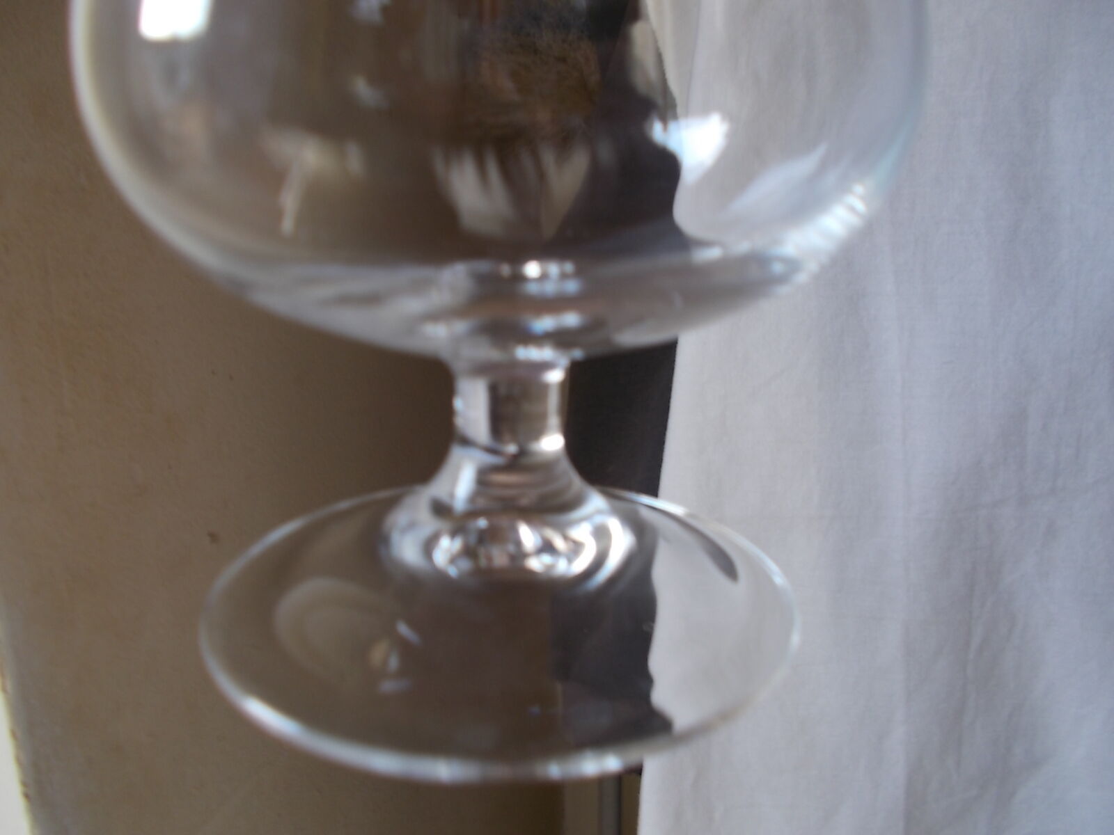Set of 5 antique crystal glasses