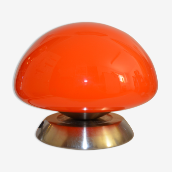 Lampe champignon de couleur orange