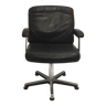 Chaise de bureau italienne en cuir