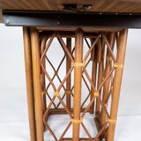 Dining table in oak with two extensions of danish design from the 1960s