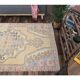 Vintage Turkish Oushak Handmade Wool Rug 123x219