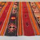 Medium vintage Turkish kilim rug 125x88 cm wool kelim 2516