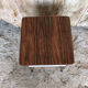 Stool chest formica wood feet compass metal chrome vintage